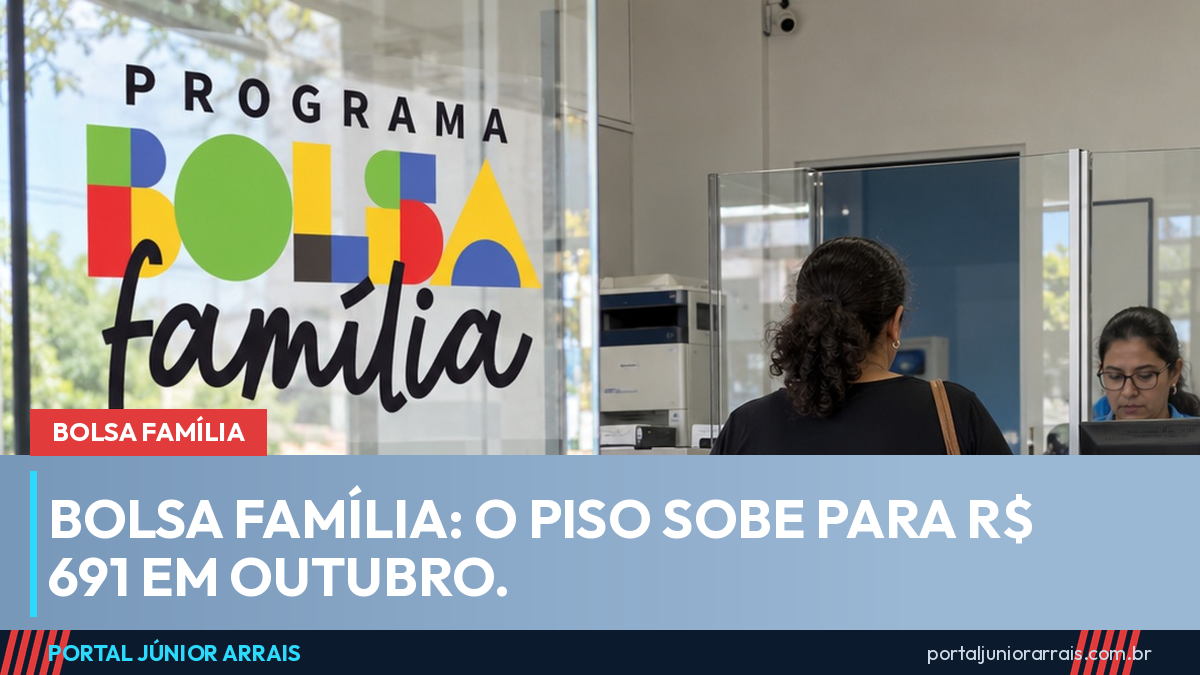 Bolsa Família sobe 15% em outubro: piso vai a R$ 691 e o STF manteve o reajuste