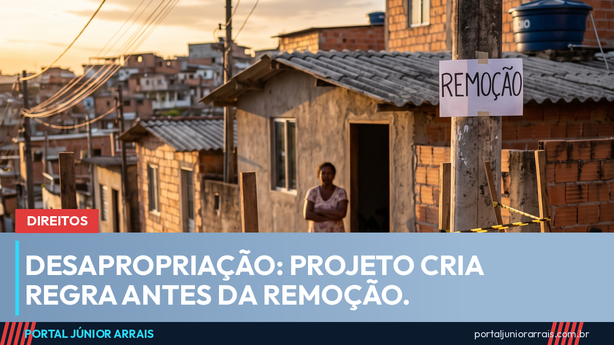 Projeto exige processo e plano de mitigação antes de desapropriar terreno de comunidade