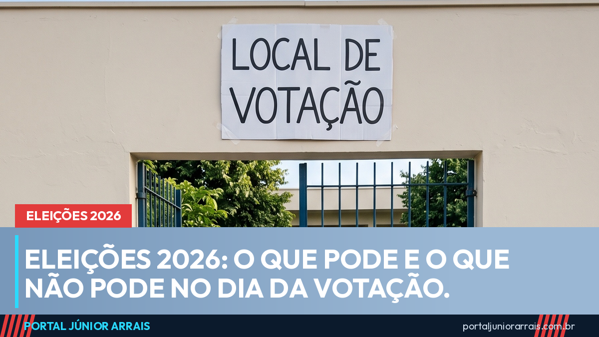 Eleições 2026: o que pode e o que não pode no dia da votação, em 4 de outubro