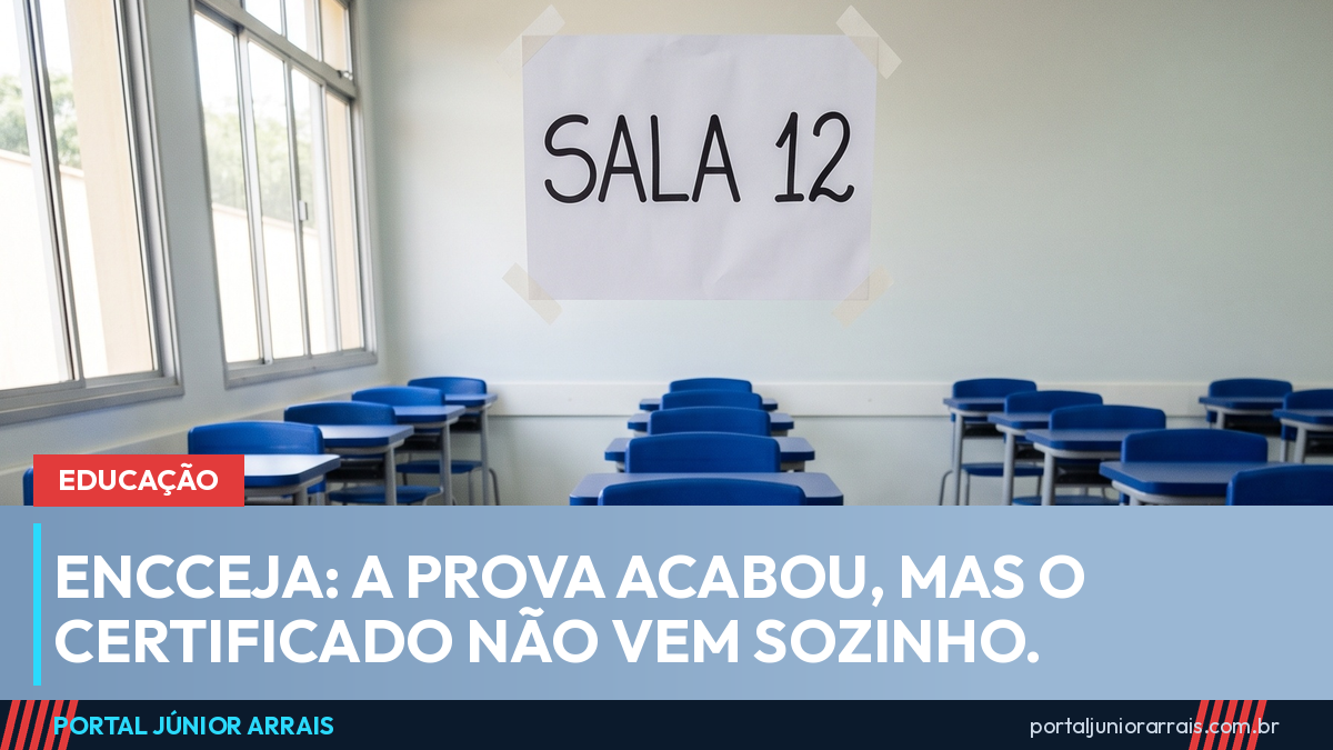 Encceja 2026: fez a prova e agora? O certificado não vem sozinho