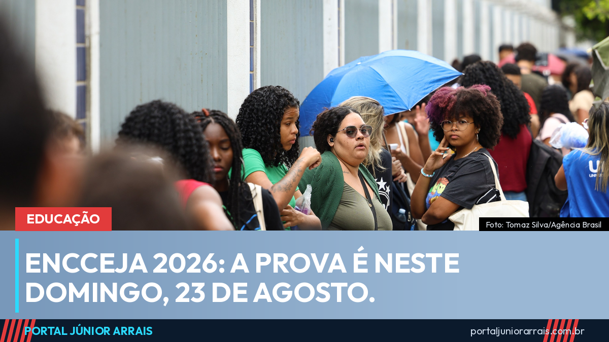 Encceja 2026: prova é neste domingo, 23 de agosto, em todo o país