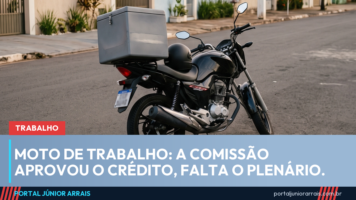 Crédito para entregador e mototaxista avança: comissão aprova a MP e o texto vai a plenário