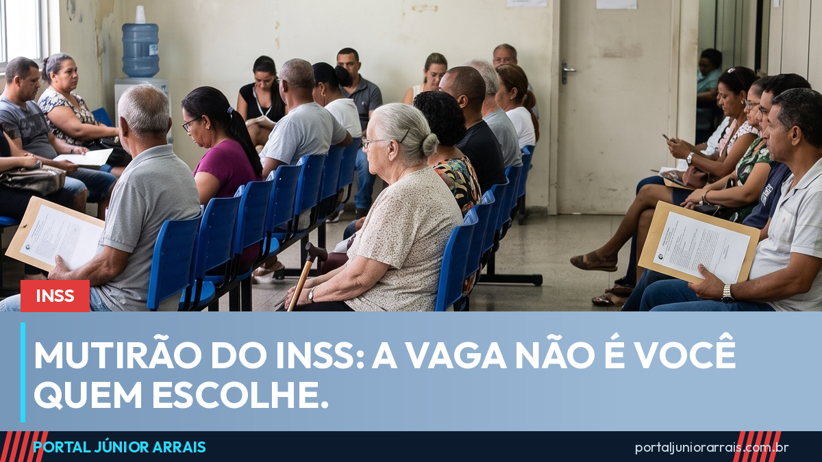 Mutirão de perícia do INSS: como funciona a convocação e por que você não escolhe a vaga
