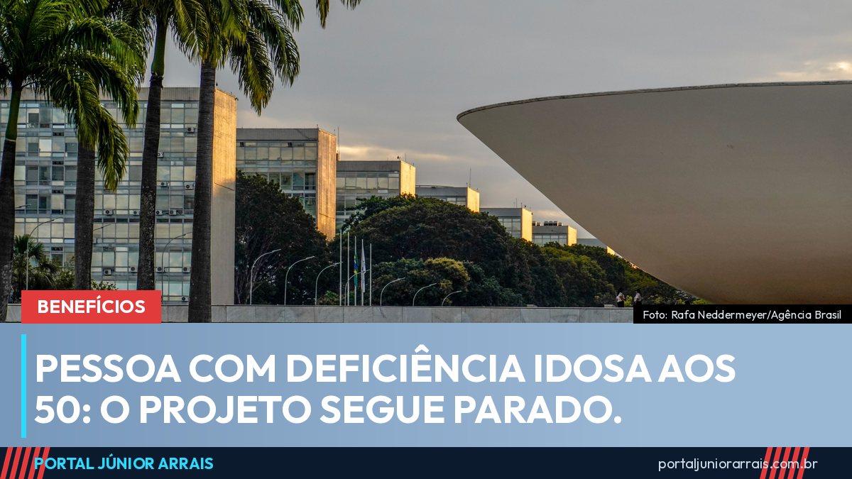 Projeto que reconhece pessoa com deficiência como idosa aos 50 anos está parado no Senado