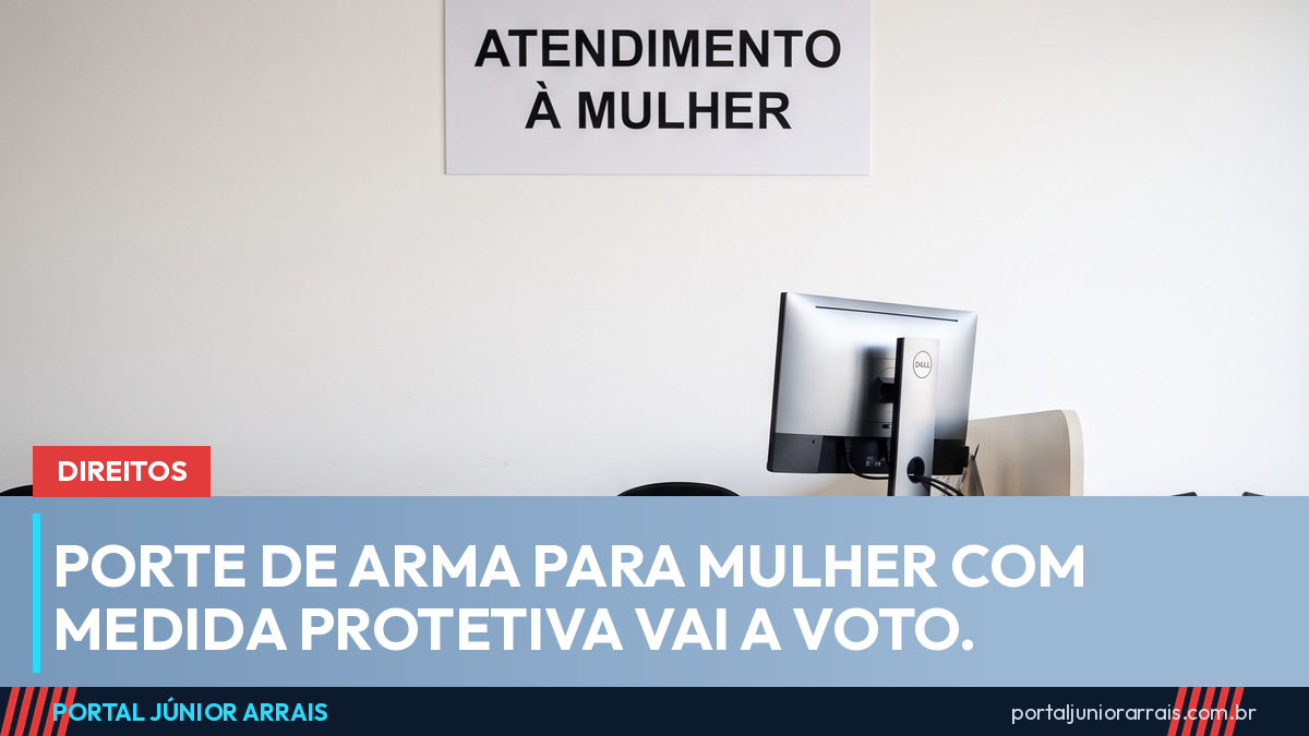 Porte de arma para mulher com medida protetiva vai a voto nesta terça no Senado