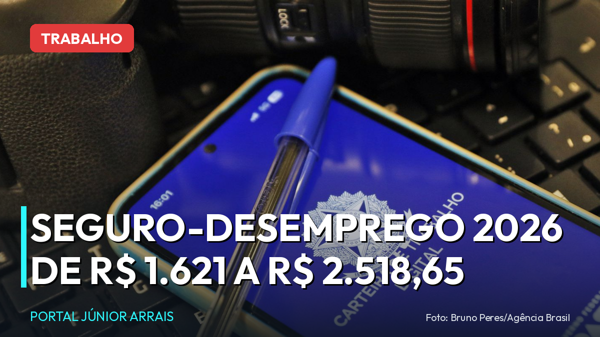 Seguro-desemprego 2026: parcelas vão de R$ 1.621 a R$ 2.518,65; veja quem tem direito