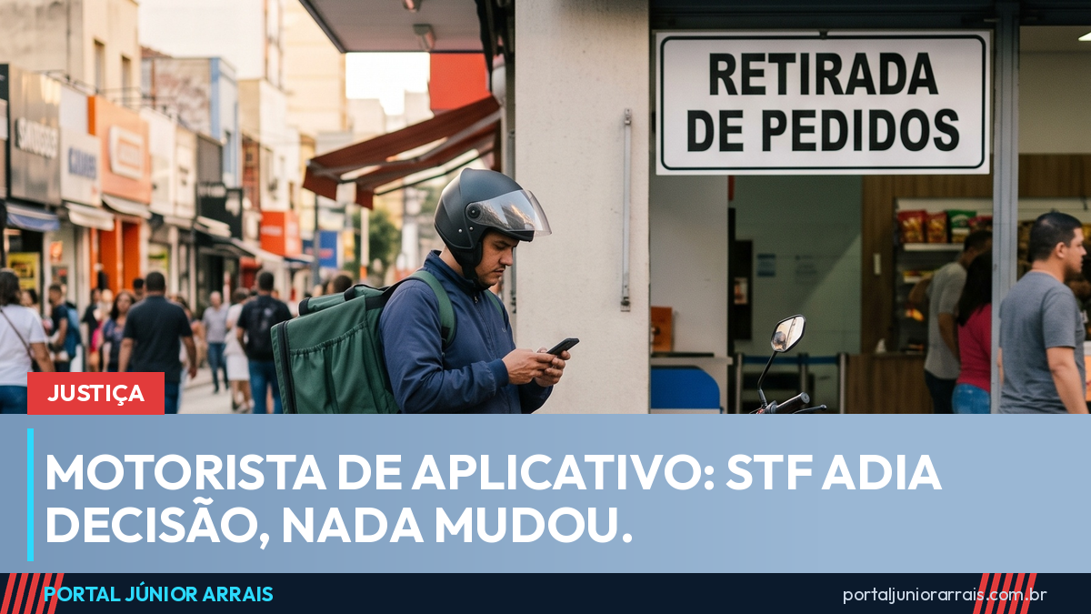 STF adia julgamento sobre vínculo de emprego de motorista de aplicativo