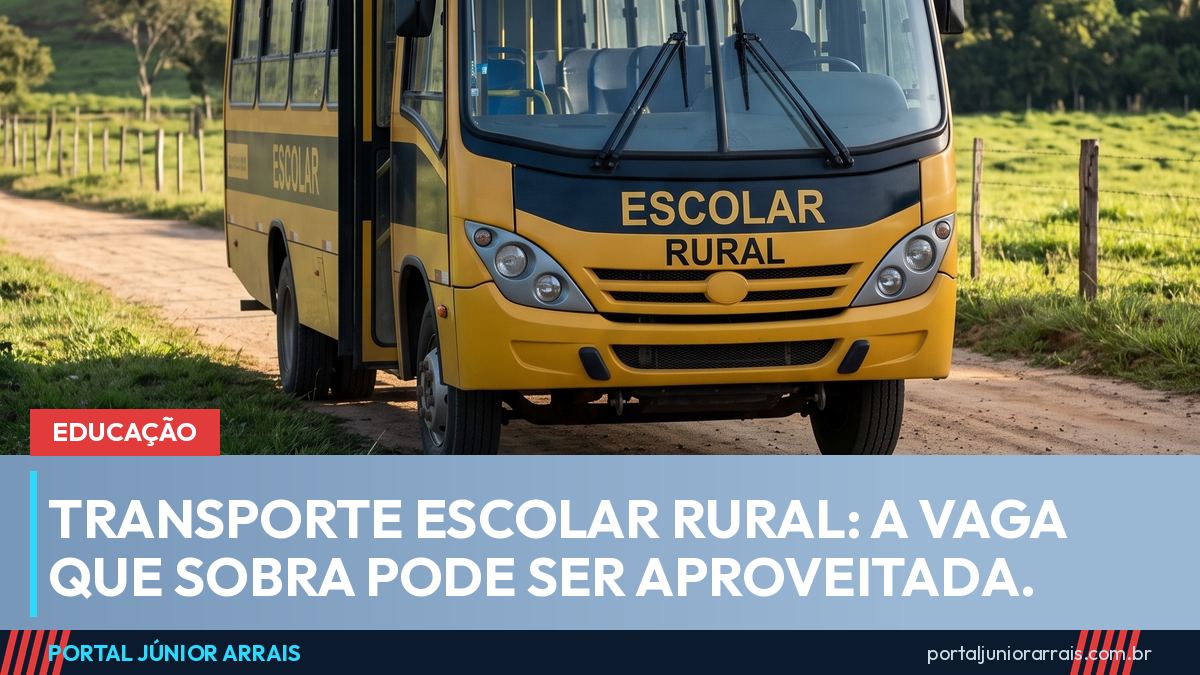 Transporte escolar rural: projeto libera vaga que sobra para professor e universitário